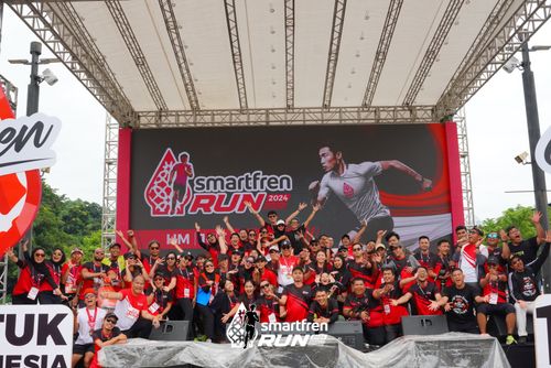 Race photo from Smartfren Run 2024