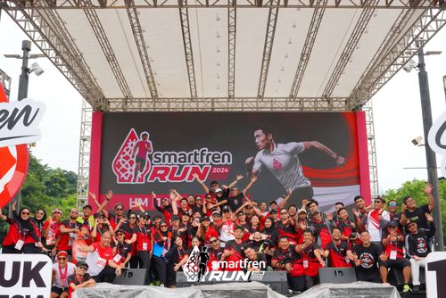 Race photo from Smartfren Run 2024