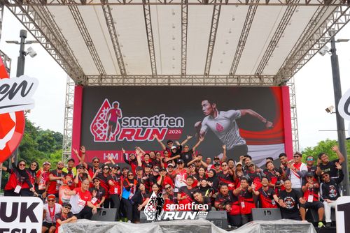 Race photo from Smartfren Run 2024