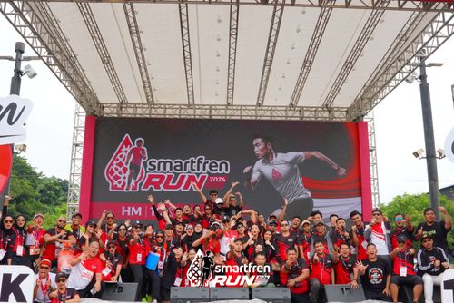 Race photo from Smartfren Run 2024