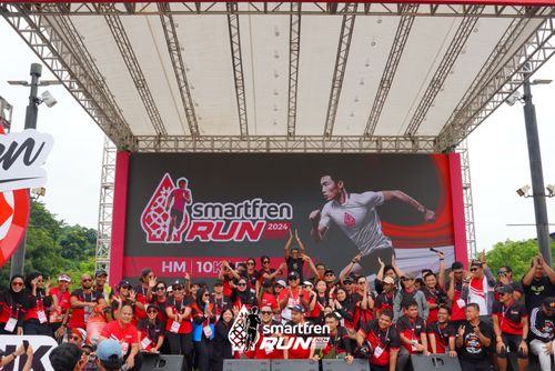 Race photo from Smartfren Run 2024