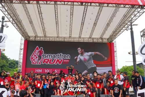 Race photo from Smartfren Run 2024