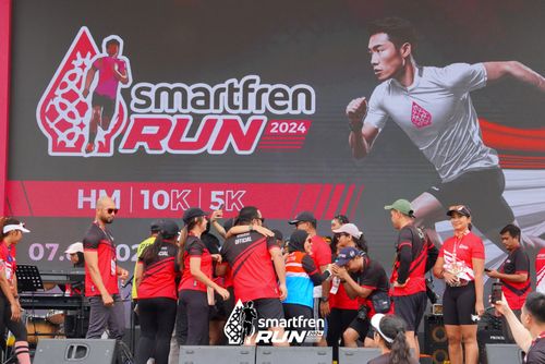 Race photo from Smartfren Run 2024