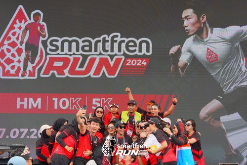 Race photo from Smartfren Run 2024