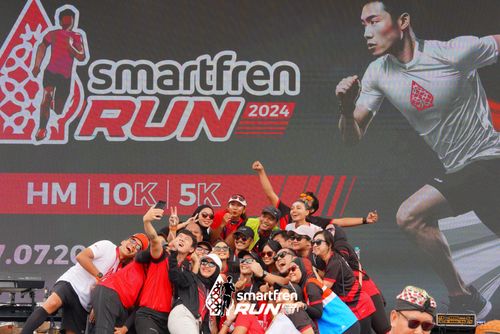 Race photo from Smartfren Run 2024