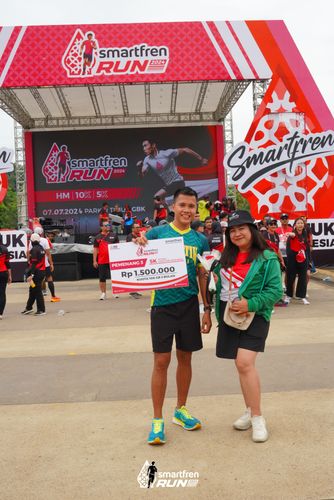 Race photo from Smartfren Run 2024