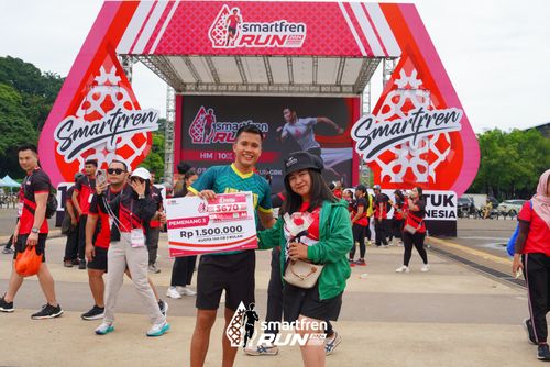 Race photo from Smartfren Run 2024