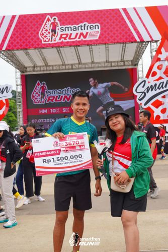 Race photo from Smartfren Run 2024