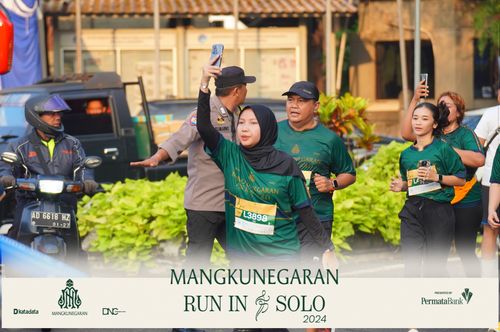 Race photo from Mangkunegaran Run 2024