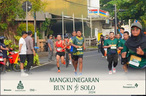 Race photo from Mangkunegaran Run 2024