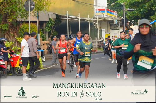 Race photo from Mangkunegaran Run 2024