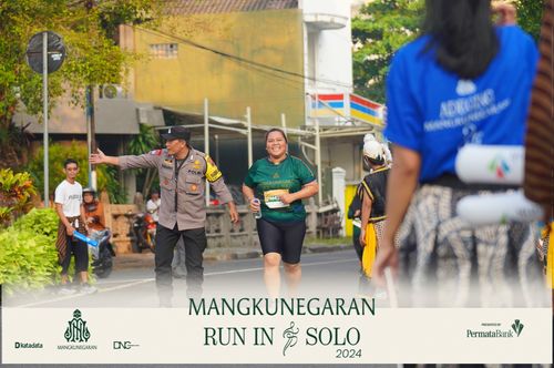 Race photo from Mangkunegaran Run 2024