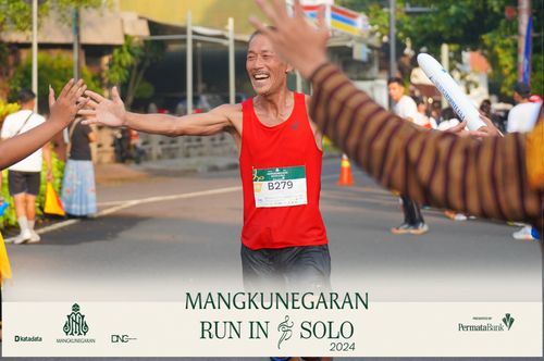 Race photo from Mangkunegaran Run 2024