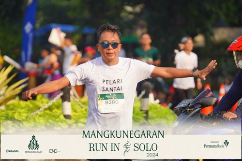 Race photo from Mangkunegaran Run 2024