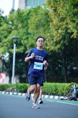 Race photo from KEMLU RUN 2025