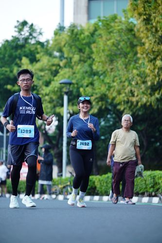 Race photo from KEMLU RUN 2025