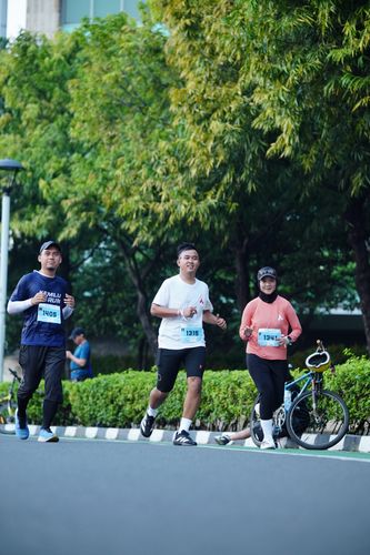 Race photo from KEMLU RUN 2025