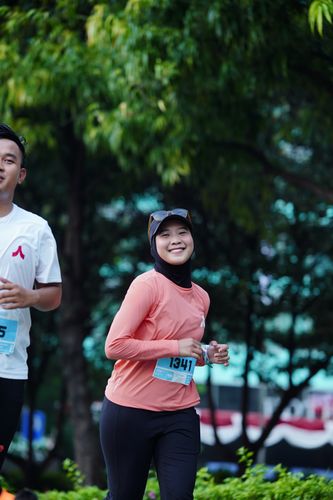 Race photo from KEMLU RUN 2025