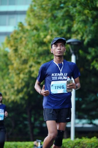 Race photo from KEMLU RUN 2025