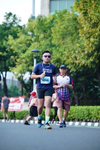Race photo from KEMLU RUN 2025