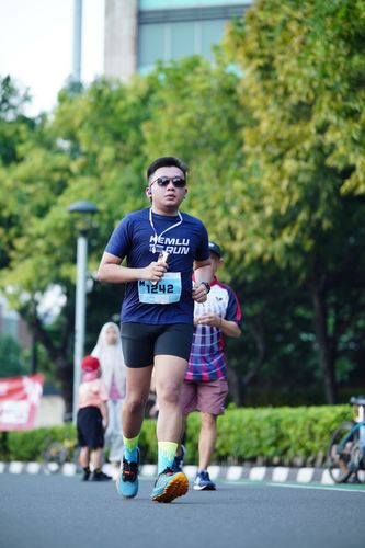 Race photo from KEMLU RUN 2025