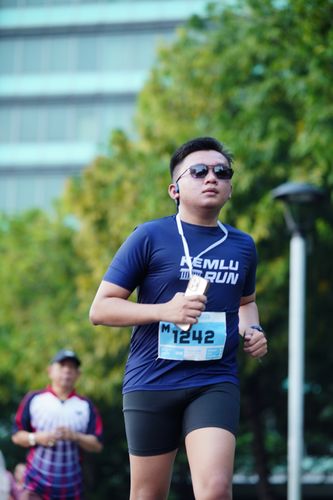 Race photo from KEMLU RUN 2025