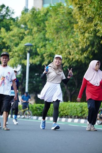 Race photo from KEMLU RUN 2025
