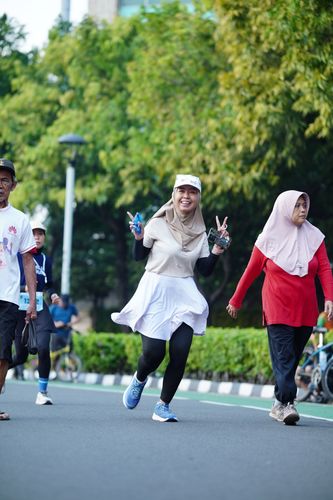 Race photo from KEMLU RUN 2025
