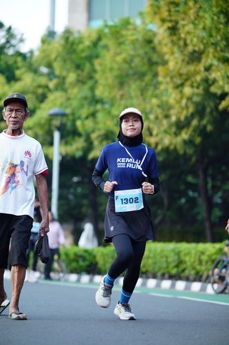 Race photo from KEMLU RUN 2025