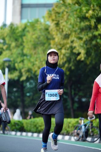 Race photo from KEMLU RUN 2025