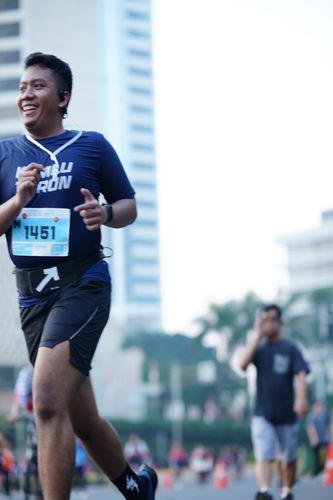 Race photo from KEMLU RUN 2025