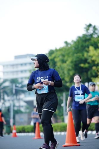 Race photo from KEMLU RUN 2025