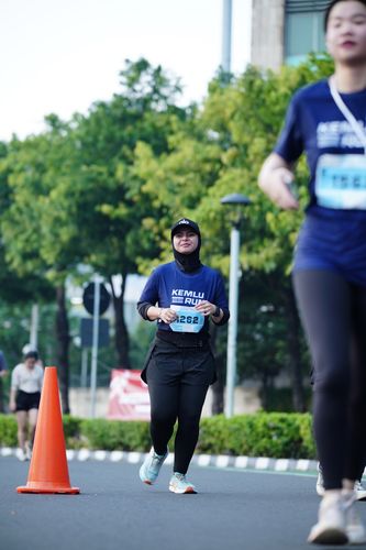 Race photo from KEMLU RUN 2025