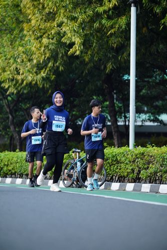 Race photo from KEMLU RUN 2025