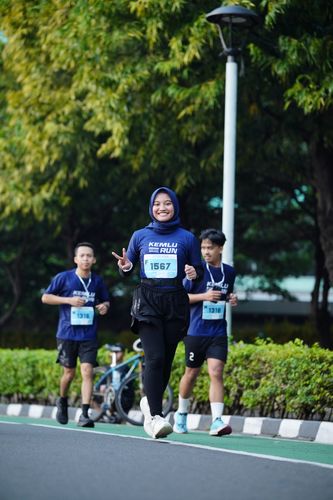Race photo from KEMLU RUN 2025