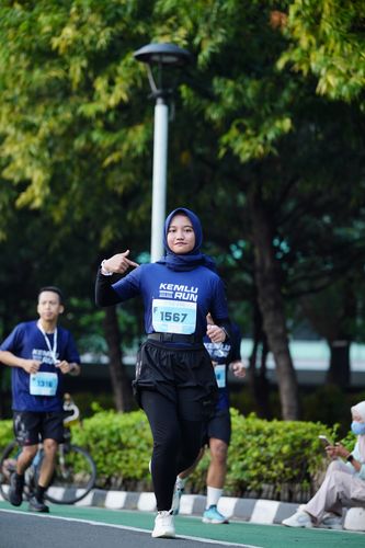 Race photo from KEMLU RUN 2025