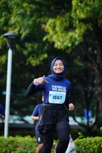 Race photo from KEMLU RUN 2025