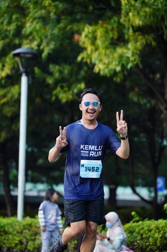 Race photo from KEMLU RUN 2025