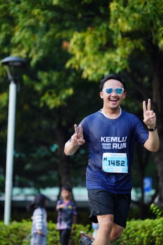 Race photo from KEMLU RUN 2025