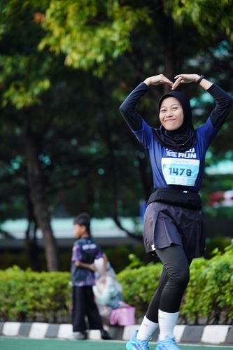 Race photo from KEMLU RUN 2025