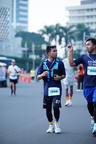 Race photo from KEMLU RUN 2025