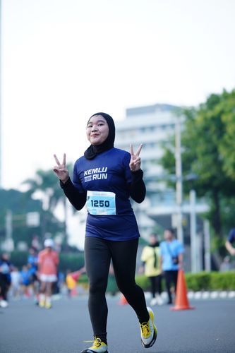 Race photo from KEMLU RUN 2025