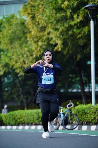 Race photo from KEMLU RUN 2025