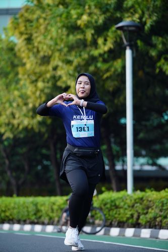 Race photo from KEMLU RUN 2025