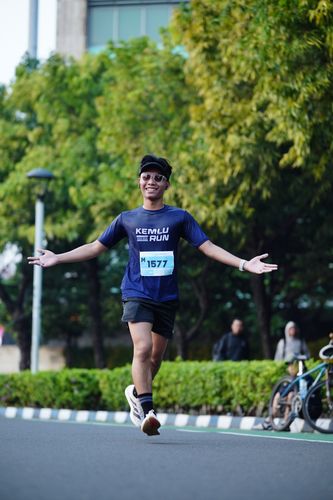 Race photo from KEMLU RUN 2025