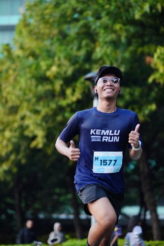 Race photo from KEMLU RUN 2025