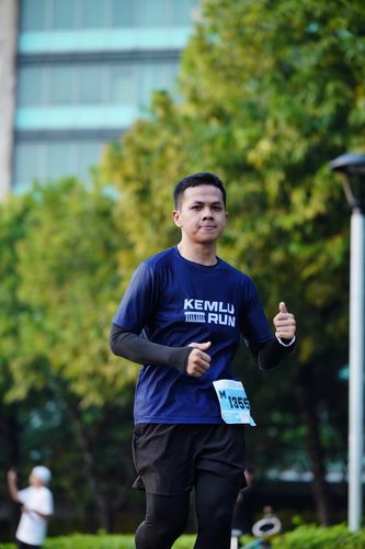 Race photo from KEMLU RUN 2025