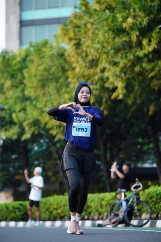 Race photo from KEMLU RUN 2025