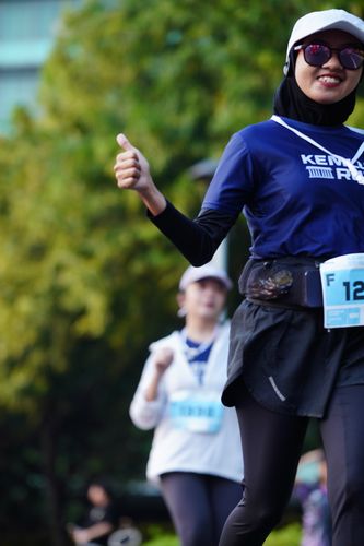 Race photo from KEMLU RUN 2025
