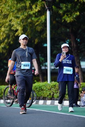 Race photo from KEMLU RUN 2025